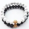 8mm pierre de lave naturelle brins de guérison perles bracelets porte-bonheur unisexe pour hommes femmes Yoga amoureux de la mode bijoux