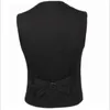 Wholesale- Brand New 2017 Mens Vests Black Grey Groomsmens Vest Four Buttons Wedding Prom Waistcoat Formal Business Vest Casual Wear