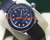 Luxury Wristwatch 116622 40mm Steel Platinum Blue Dial Mens Rubber Bracelet Watch Automatic Movement Watches New Arrival