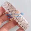 Herrenuhren Herren Automatik Vollgold Bling Diamant Zifferblatt Armbanduhr Herren Miyota 9015 Cal.324SC Strass Armbanduhren