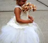 2017 Vintage New Flower Girl Dresses Princess Ball Suknia Communion Party Pagewant Sukienka Dla Małe Dzieci Dzieci / Dzieci Sukienka na ślub