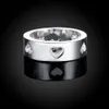 Whole 925 Sterling Silver Plated Fashion Empty heart ring Jewelry LKNSPCR110256m