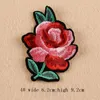 Ferro Em Remendos DIY Remendo Bordado adesivo Para Vestuário Roupas de Costura De Tecido projeto do galho de rosa da flor do vintage