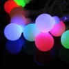 16 voet 50 LED Outdoor Globe String Lights 8 Modi Batterij Operated Frosted White Ball Fairy Light Dimbare IP65 Waterdicht