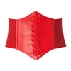 Kvinnors Shapers Partihandel - Zuyixin 2021 Sexig Underkläder Svart Gotisk Underbust Kupless Waist Corset Bustier Top Lace Up Belt1