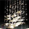 Modern Glass Fly Fish Fish Light Fishes Fishes Chandelier Sala de estar Luz Cristal Cognac Color Peixes Lâmpadas de teto