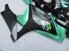 鈴木GSXR1000 07 08 Green Black Fairings Set GSXR1000 2007 2008 OT17のためのABSプラスチックフェアリングキット