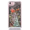 Rosa telefonfodral julgran Santa Claus telefonfodral med glitterguld kvicksandgåvor för flickor6375983