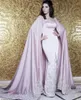 Luxe Dubaï Arabe Robes De Soirée Avec Cape Appliques Sparkle Cristal Paillettes Robes De Célébrités 2017 Nouvelle Arrivée Occasion Spéciale Porter