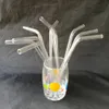 Wholesale-10Pc Colorful Pyrex Glass Drinking Straw Wedding Birthday Party Diameter 8mm*20cm