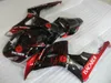 Injektionsgjutna Fairings för Honda CBR1000RR 06 07 Vin Röd Svart Bodywork Fairing Kit CBR1000RR 2006 2007 OT29