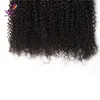 20% di sconto 2017 nuovo arrivo Tingibili Peruviano Malese Capelli Vergini Brasiliani afro crespi ricci 5 Bundles / lotto Trama Dei Capelli Umani spedizione gratuita