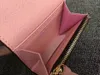 Solds Zippy Coin Rosalie Coin Purse Wallet Women Top Quality Real Leather Rose Ballerine Card Holder Wallet Womens Luxurys des300q