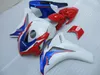 Formowanie wtryskowe Gorąca Sprzedaż Zestaw targowy dla Honda CBR1000RR 2008-2011 Białe Blue Red Fairings Set CBR1000RR 08 09 10 11 OT09