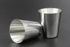 4 teile/satz Poliert Mini 30 ml Edelstahl Wein Trinken Schnapsgläser Barware Tasse Kostenloser Versand