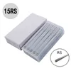 Disposable Tattoo Needles Premade Sterile 15RS Round Shader 50pcs Tattoo Needles