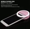 Portable Universal Selfie Ring Flash Lamp Light Mobile LED Fill Lighting Camera Pography för iPhone X 8 7 Plus Samsung DH6194804