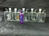 Verscheidenheid aan stijlen Hookah Glass Bongs Accessoires, Waterleidingen Glazen Bongs Hooakahs Twee functies voor olieruigers Glazen bongen
