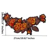 DIY 1-Mirror-Pair-Flower-Patch-Embroidery-Fabric-Applique for Jeans Jacket Bag Embroidery Patches242j