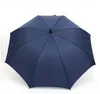 Windproof Pongee Straight Long Handled Golf Umbrellas Fullyautomatic Sunny Rainy 8K Umbrella Rain Gear solid colors prefect favor9674231
