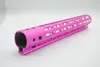 7 '' 9 '' 10 '' 12 '' 13.5 '' 15 '' Pink Anodized Gratis Float Keymod Handguard Rail Mount System Ultralight Aluminium mutter