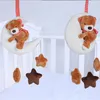 Urso da lua Carrinho de Bebê Pendurado Chocalho Brinquedos de Pelúcia Móvel cama infantil Brinquedos Lamba Berço Música Carro Pendurado