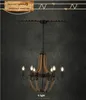 Luxury Retro Rope Industrial Pendant Lamps Edison Vintage Restaurant Living Bar Light American Style Nordic Lighting Fixtures