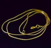 Collier de chaîne de serpent en or 18K