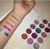 Hoge kwaliteit Ultra Pigmented Glitter Shadows Shimmer 15 Kleuren Oogschaduw Palet Unicorn Glitter Oogschaduw Palet DHL Snelle verzending