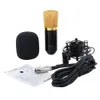 Microphone d'enregistrement sonore à condensateur professionnel bleu de haute qualité avec kit de montage de choc en métal