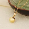 Sky talent bao Ball Pendant Necklace Ball Earrings Jewelry SET Fine Gold GF Women Party Jewelry Gifts joias ouro mujer9112207