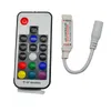 LED RGB Controller DC5V-24V 12A 17key mini RF Wireless Remote Dimmer For 5050 3528 RGB Flexible Strip Light