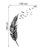 새 비행 깃털 벽 스티커 이동식 침실 홈 데칼 벽화 예술 장식 웨딩 파티 배경 장식 47 "x71"
