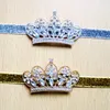 7 Farben schöne Baby Prinzessin Krone Stirnband Baby Mädchen Haarschmuck Tiara Säugling elastische Haarbänder Neugeborenen glänzenden Kopf wickeln Stirnband