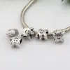 Hot ! 300pcs Antiqued Silver face Large Hole Spacer Beads Fit European Charms Bracelet 10x10x6mm DIY Jewelry7853468