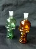 Color Big Bones Bone Hookah Glass Bongs Accessories Glass Smoking Pipes colorful mini multi-colors Hand Pipes Best Spoon glas