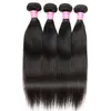 マレーシアの処女人間の髪はペルーのまっすぐな濡れた髪の束を織りますナチュラルカラーdhgate.comプロのベンダー髪