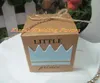 Baby Shower Favors of Little Prince Kraft Favor Boxes För Baby Födelsedag Party Presentförpackning Och Baby Decoration Present 100PCs / Lot Gratis frakt