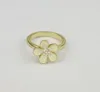 إكسسوارات الموضة 18K Gold Platedsmall Flower Daisy Punk Mini Midi Ring Jewelry for Women Men Gift5917520