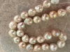 Fine Pearl Jewelry Ogromne wspaniały 13-14mm South Sea Cherry Cherry Pearls Naszyjnik 19inch 14K