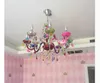 Candelabro de cristal colorido, candelabro bohemio, lustres de cristal, decoración, colgantes Tiffany y candelabros, iluminación del hogar