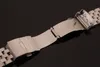 Ny Matt Watchband Rostfritt stål 18mm 20mm 22mm 24mm 26mm Fashion Watches Strap Armband Silver med säkerhet Folding Spänneutplacering
