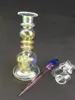 Light Yellow, glass hookah,carta recycler oil rig pipe, 14mm joint, factory direct sales, price concessions