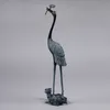 Bronze Antique Decoration Long Turtle Crane 60 Ganoderma Crane Crane Chiński Retro Crafts Grafika Brązowa