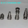 hand tools Universal 10&14& 18mm 6 in 1 titanium nail Adjustable Male or Female joint Carb Cap nails for Glass Pipe Bong