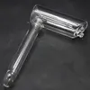 Hammer Style Bubbler with Diffused Downstem X-Cut Glass Water Pipes Hand Pipe Glass Spoon Pipes for for Dry Herbs