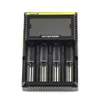 100% originale Nitecore D4 Intelligent Digi Smart Charger con display LCD per 14500,16340 (RCR123), 18650,22650,26650, AA, batteria AAA