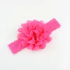 50 PCS Baby Headwear Head Flower Accessories 4 Inch Chiffon med mjuk elastisk spetspannband stretchigt hårband7367422