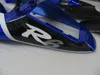 Gratis 7 geschenken Vogelvakken voor Yamaha YZF R6 98 99 00 01 02 Blue White Motorcycle Fairing Kit YZFR6 1998-2002 OT31