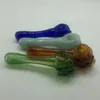 Glass Oil Burner Pipes For Smoking 4 Inches Glass Handle Pipes Colorful Pyrex Skull Glass Oil Burner Water Hand Pipe